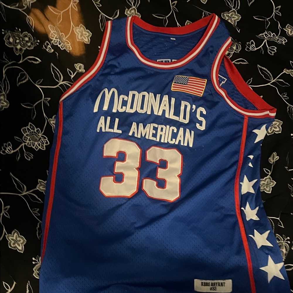 Kobe Bryant McDonald's All American Blue Basketball Jersey